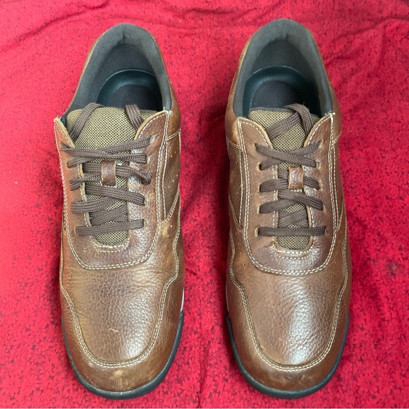 Rockport Brown Sneakers with Leather Upper‎ and Rubber Sole - Picture 1 of 6